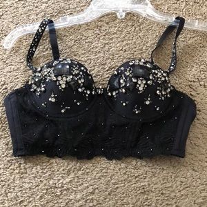 Bebe Jeweled Bralet